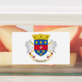 Saint Barthélemy-vlag Labels (Aangebracht)