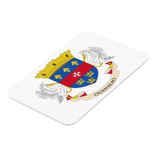 Saint Barthélemy-vlag Magneet (Linkerzijde)