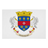 Saint Barthélemy-vlag Perfect Poster (Voorkant)