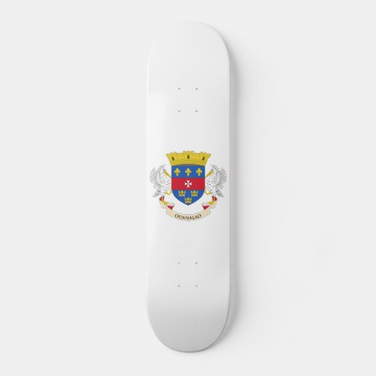 Saint Barthélemy-vlag Persoonlijk Skateboard (Voorkant)