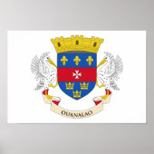 Saint Barthélemy-vlag Poster (Voorkant)