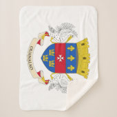 Saint Barthélemy-vlag Sherpa Deken (Voorkant)