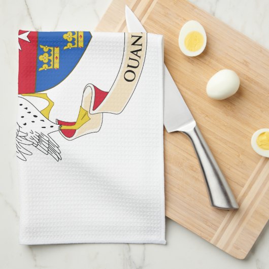 Saint Barthélemy-vlag Theedoek (Quarter Fold)