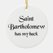 saint bartholomew keramisch ornament (Voorkant)