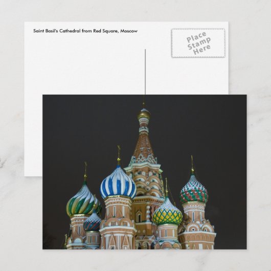saint basil bovenaan briefkaart (Voorkant / Achterkant)