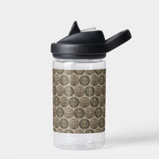 Saint Benedict Medaille Tumbler Waterfles (Links)
