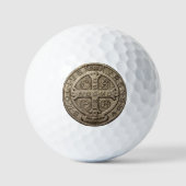 Saint Benedict Medaillon Golfballen (Voorkant)