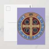 Saint Benedict Medal Briefkaart (Voorkant / Achterkant)