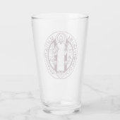 Saint Benedict Medal Glas (Achterkant)