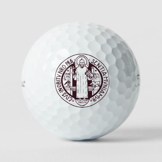 Saint Benedict Medal Golfballen (Voorkant)