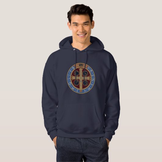 Saint Benedict Medal Hoodie (Voorkant volledig)