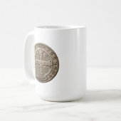Saint Benedict Medal Mug Koffiemok (Voorkant links)