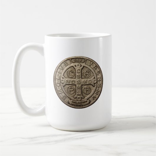 Saint Benedict Medal Mug Koffiemok (Links)