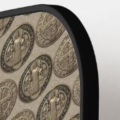 Saint Benedict Medal Pickleball Paddles (Links Detail)