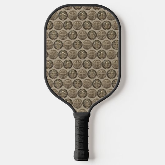 Saint Benedict Medal Pickleball Paddles (Achterkant)