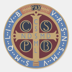 Saint Benedict Medal Ronde Sticker