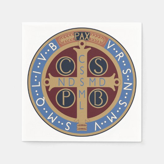 Saint Benedict Medal Servet (Voorkant)