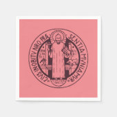 Saint Benedict Medal Servet (Voorkant)