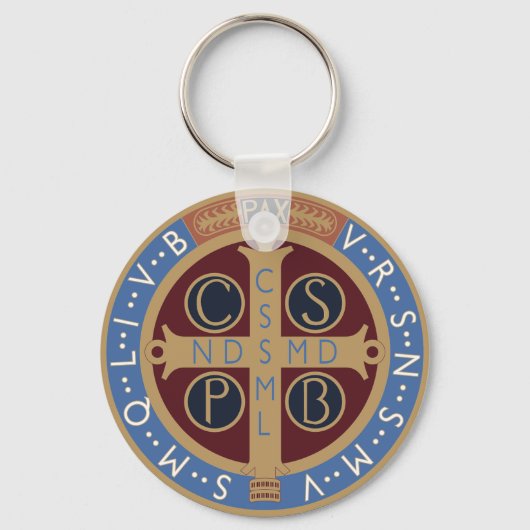 Saint Benedict Medal Sleutelhanger (Voorkant)