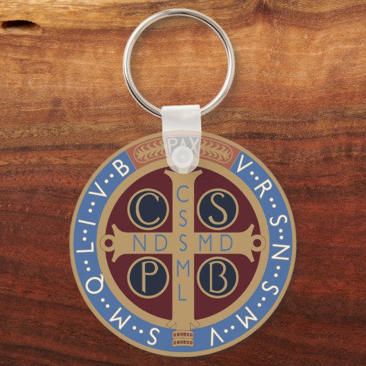 Saint Benedict Medal Sleutelhanger (Voorkant)
