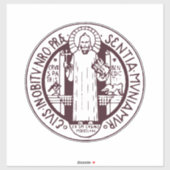 Saint Benedict Medal Sticker (Vel)