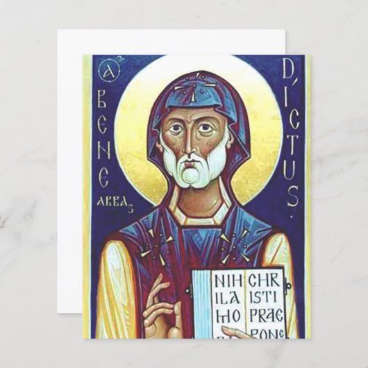 Saint Benedict van Nursia (Voorkant / Achterkant)