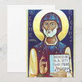 Saint Benedict van Nursia Bedankkaart (Voorkant / Achterkant)