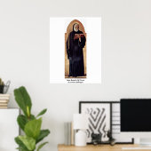 Saint Benedict van Nursia door Andrea Mantegna Poster (Thuiskantoor)