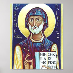 Saint Benedict van Nursia Poster