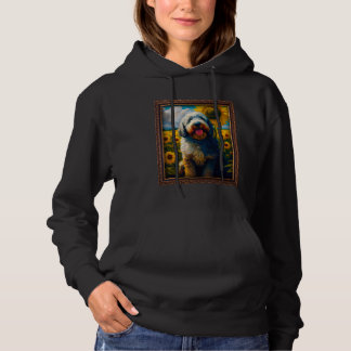 Saint Berdoodle Schildert Zonnebloem Bloem Moeder  Hoodie