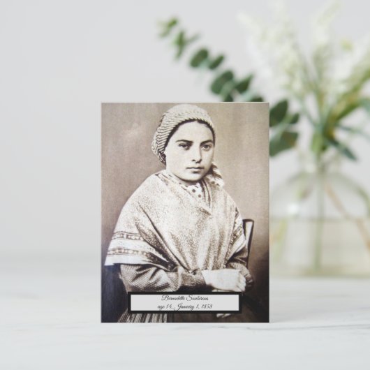 Saint Bernadette Briefkaart (Staand voorkant)