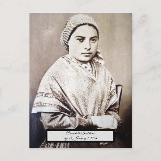 Saint Bernadette Briefkaart (Voorkant)