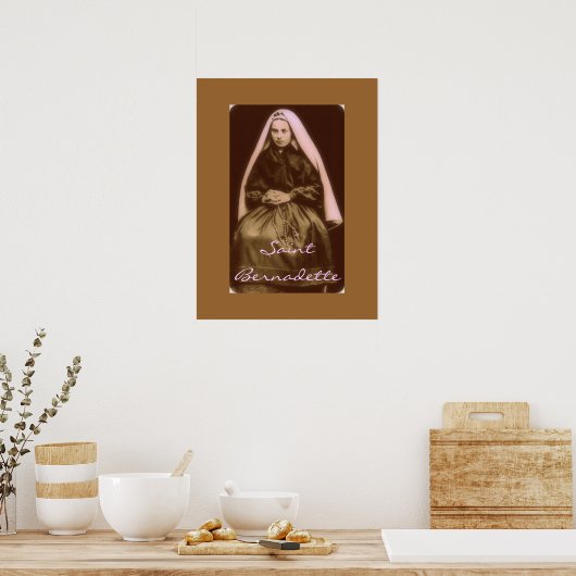 saint bernadette poster (Keuken)