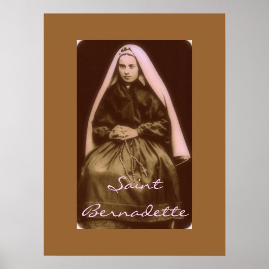 saint bernadette poster (Voorkant)