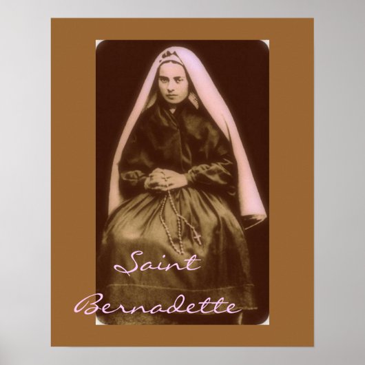saint bernadette poster (Voorkant)