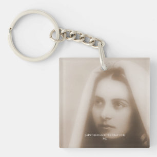 Saint Bernadette Pray voor mij Sleutelhanger