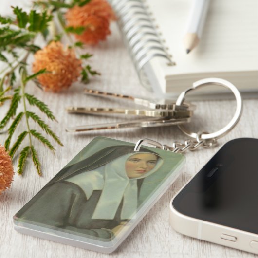 Saint Bernadette Sleutelhanger (Voorkant Rechts)