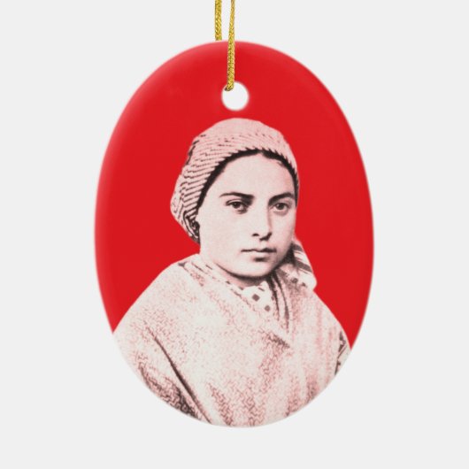 Saint Bernadette Soubirous as a child Keramisch Ornament (Achterkant)