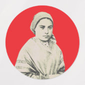 Saint Bernadette Soubirous as a child Labels (Design 1)