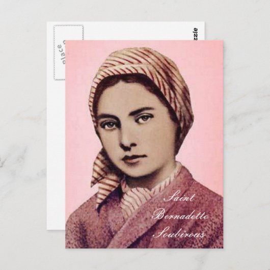 SAINT BERNADETTE SOUBIROUS BRIEFKAART (Voorkant / Achterkant)