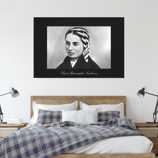 SAINT BERNADETTE SOUBIROUS CANVAS AFDRUK (Insitu (Slaapkamer))