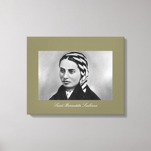 Saint Bernadette Soubirous Canvas Afdruk (Voorkant)