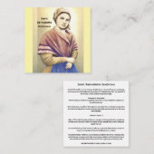 Saint Bernadette Soubirous Informatiekaartje (Voorkant / Achterkant)