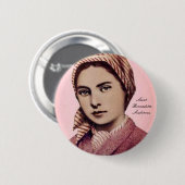 SAINT BERNADETTE SOUBIROUS RONDE BUTTON 5,7 CM (Voorkant /achterkant)