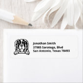 SAINT BERNARD Afbeelding op het terugkeeradres Etiket (Insitu)