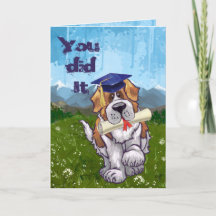 Saint Bernard afstudeerkaart