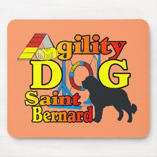 Saint Bernard Agility Cadeaus Muismat (Voorkant)