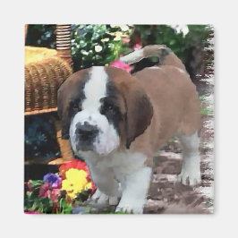 Saint Bernard Art Gifts Magneet