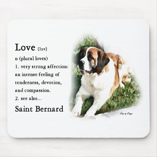 Saint Bernard Art Gifts Muismat (Voorkant)