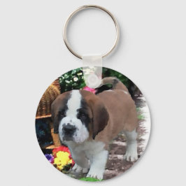 Saint Bernard Art Gifts Sleutelhanger